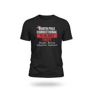 Gildan Black North Pole Graphic Tee